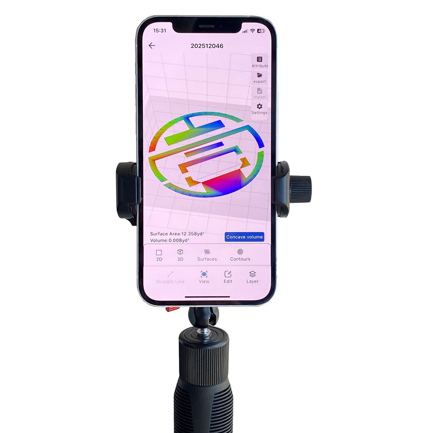 Baoruler Universal Phone Mount – Adjustable Smartphone Holder for Real-Time Measurement Viewing