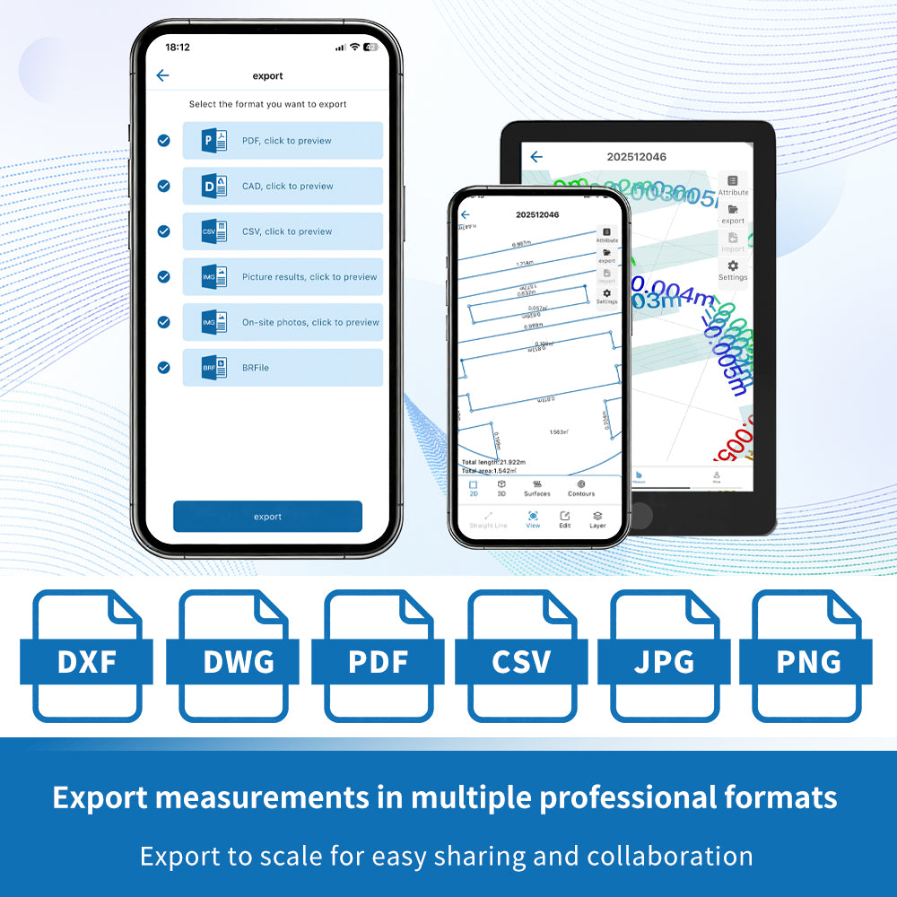 BAOTURE Motion-Based Measuring Tool – Walk & Measure Distance, Area & Perimeter, Portable Digital Measurement Device for Construction, Landscaping & DIY