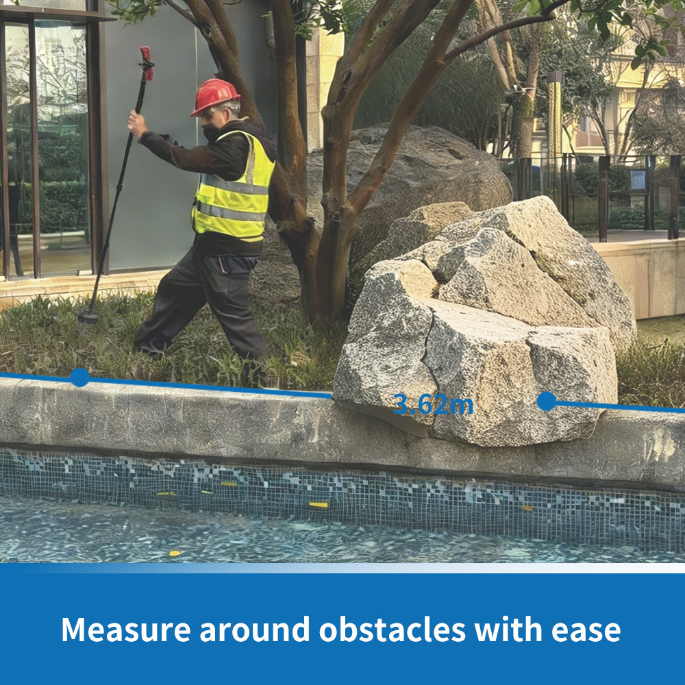 BAOTURE Motion-Based Measuring Tool – Walk & Measure Distance, Area & Perimeter, Portable Digital Measurement Device for Construction, Landscaping & DIY